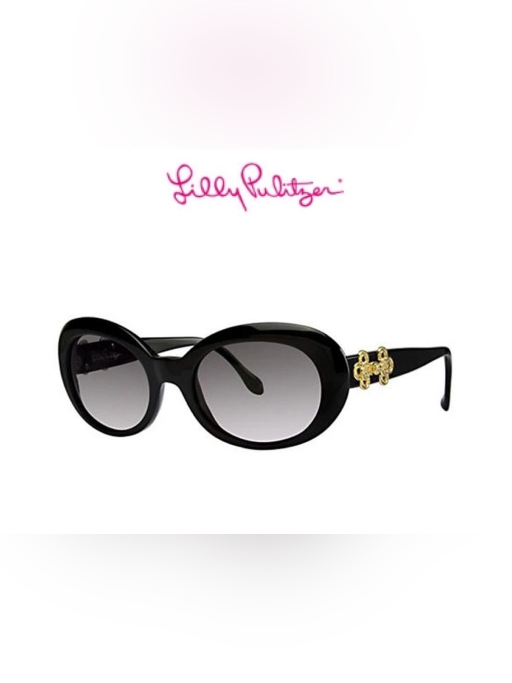 Lilly Pulitzer Black Ribbet Sunglasses Italy